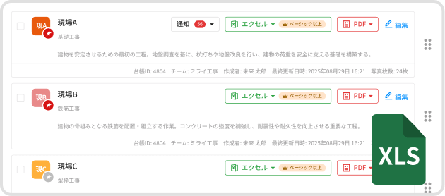 報告書をまとめて出力 機能イメージ