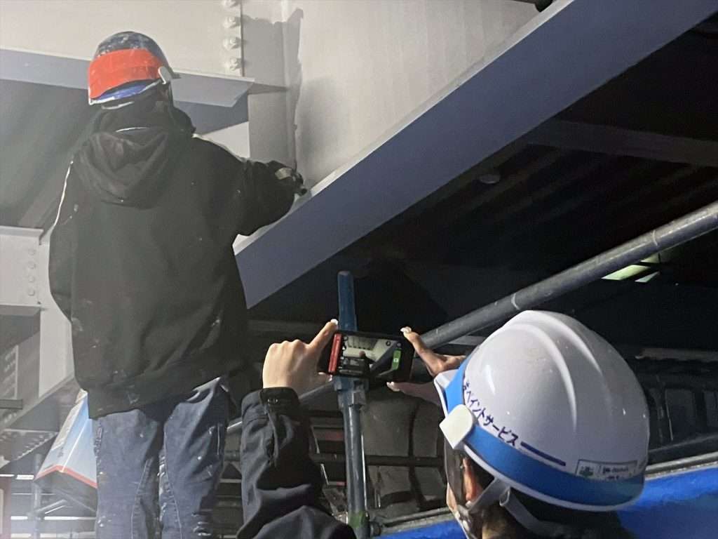 ミライ工事管理アプリ 使用風景１