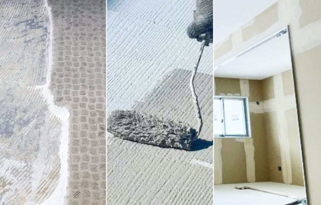 外装工事の様子